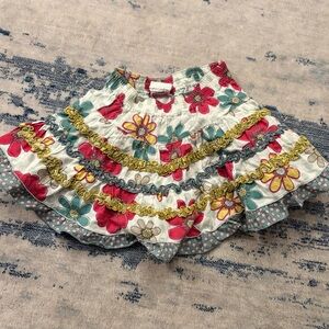 Catimini Girl’s Floral Ruffle Skirt Size 2
